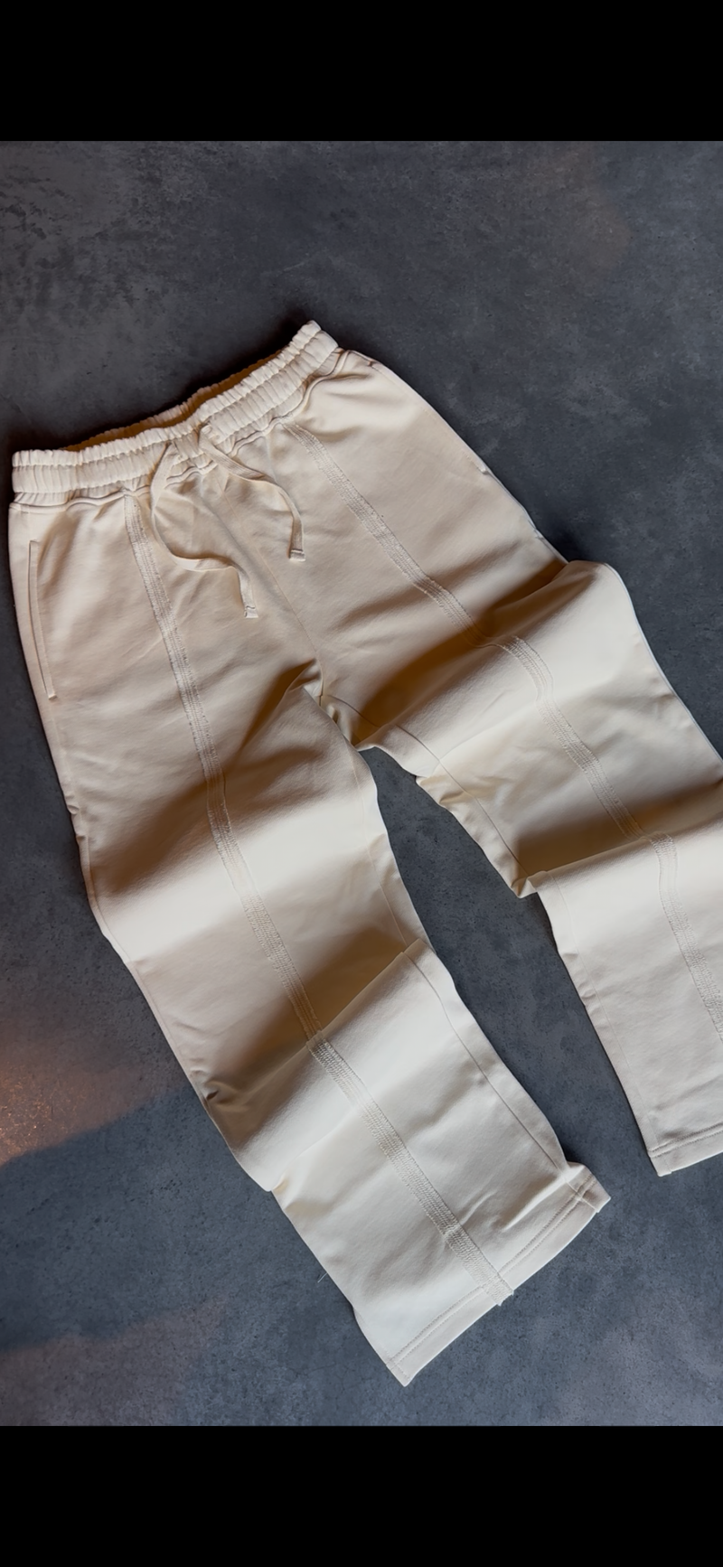 ALTR Essential Seam Pant Beige — Front